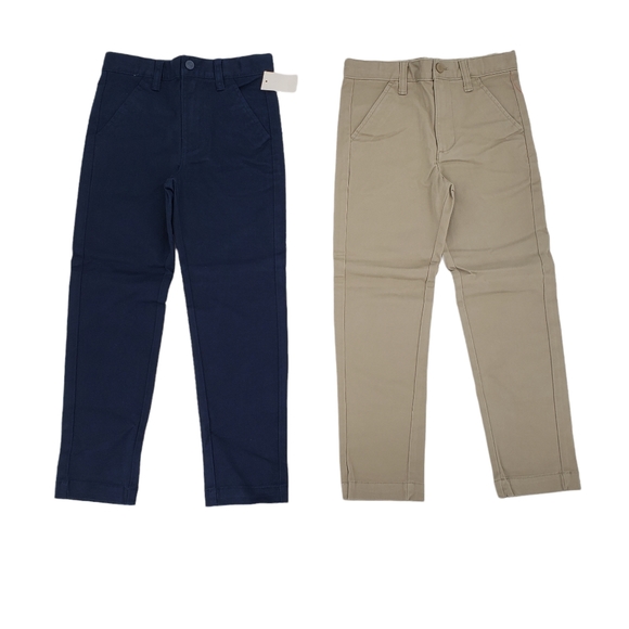 Cat & Jack Other - NWT Cat & Jack Boys School Uniform Pants Size 6 - Two Pack Blue And Khaki